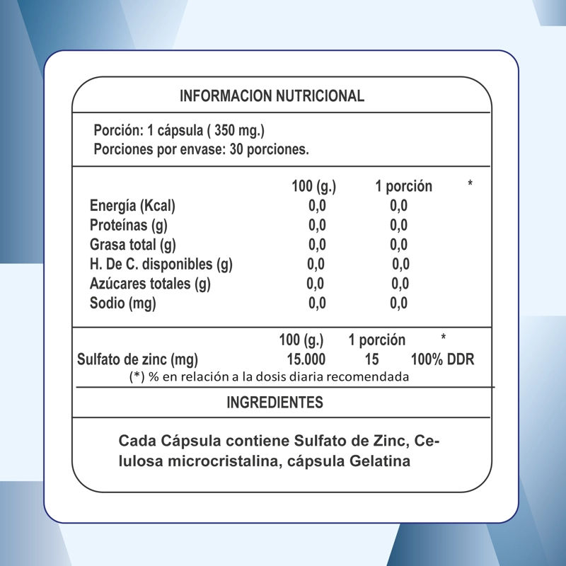 ZINC 15 MG 30 CÁPSULAS PACK 3 FRASCOS - 4