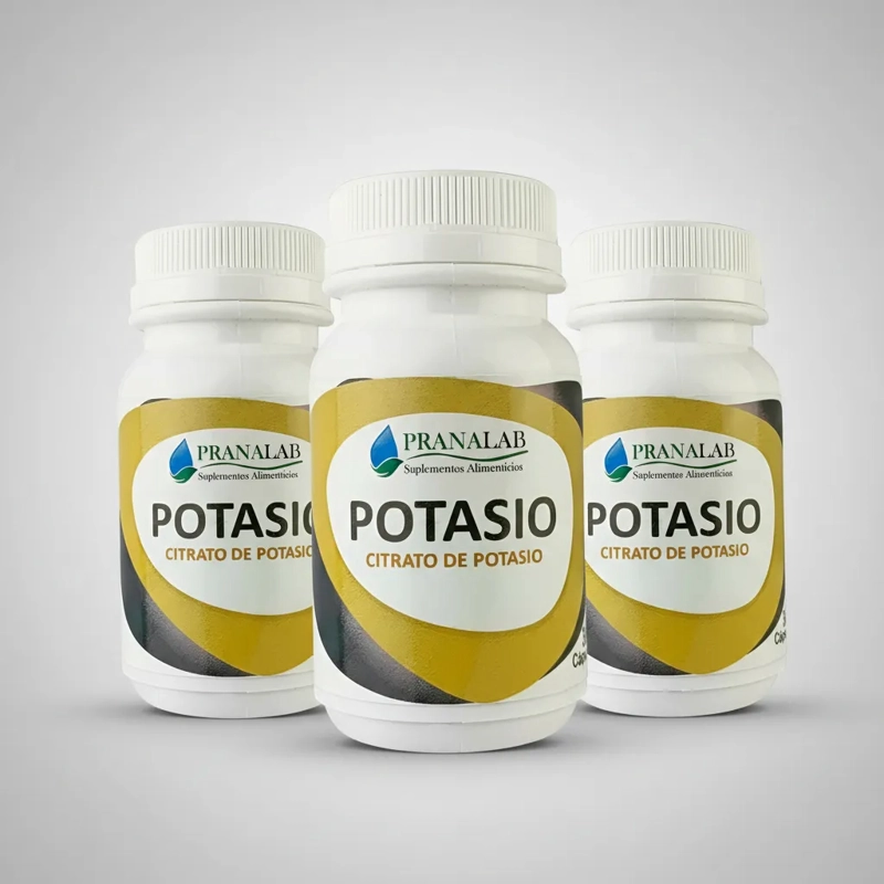 CITRATO DE POTASIO 500MG 30 CÁPSULAS PACK 3 FRASCOS - 1