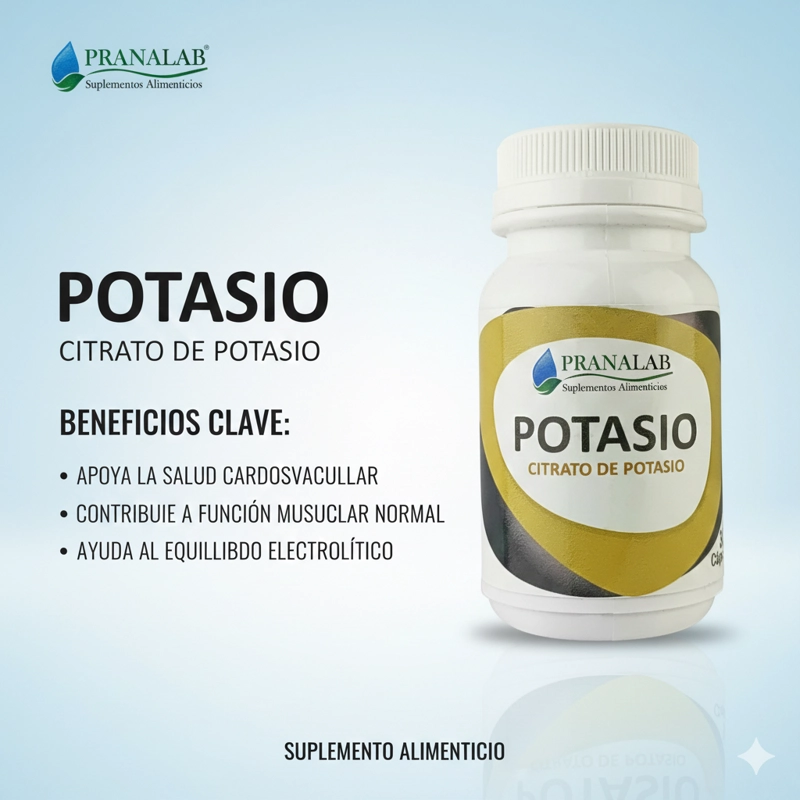 CITRATO DE POTASIO 500MG 30 CÁPSULAS PACK 3 FRASCOS - 3
