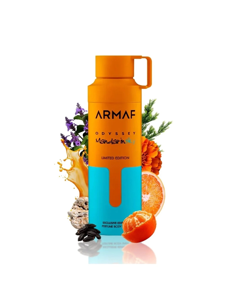 Desodorante Spray Hombre Armaf Odyssey Mandarin Sky 200ML – Aromático Cítrico Fresco - 2