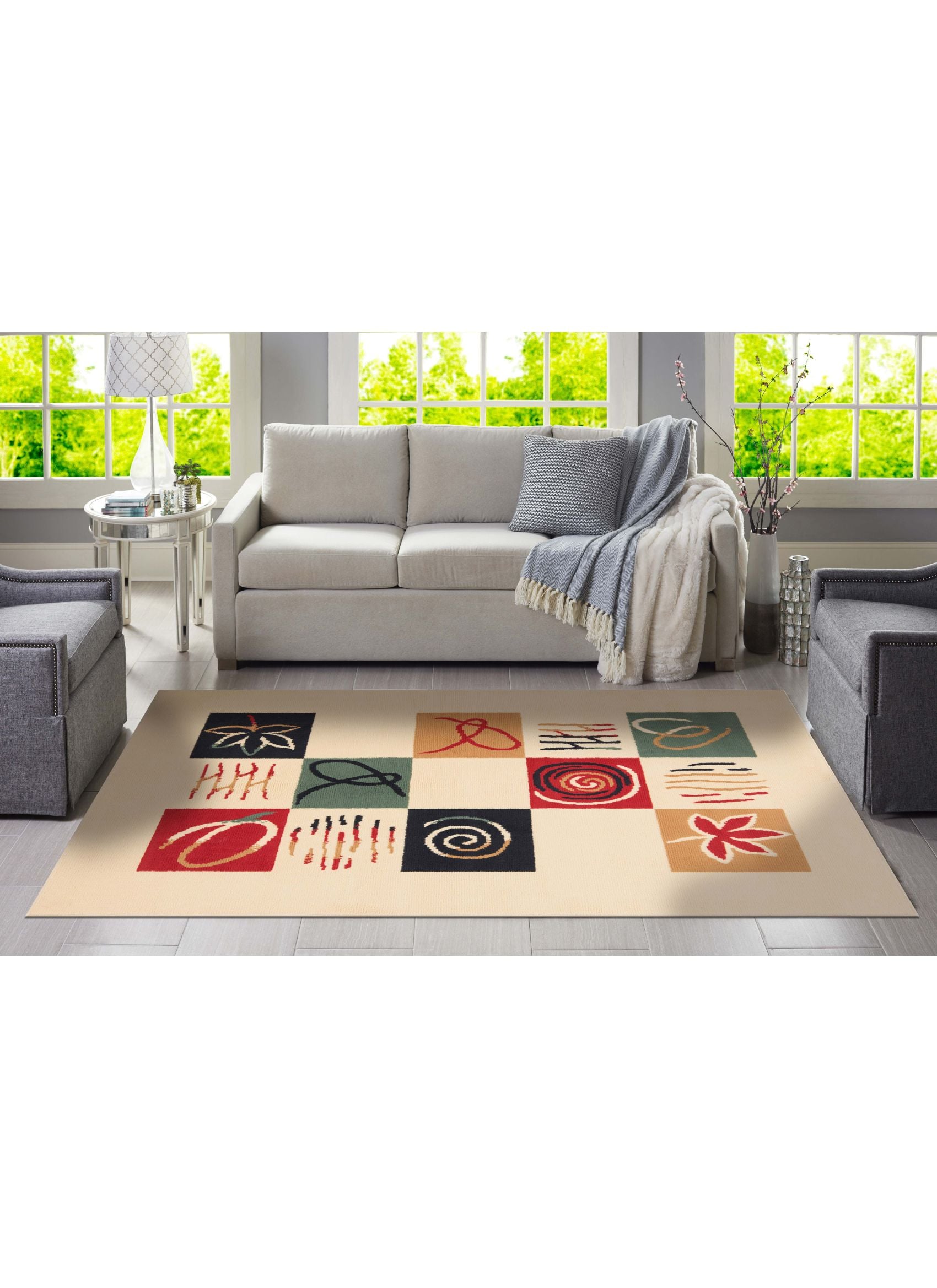 BAJADA CAMA CANNON AMAPOLA BEIGE CLÁSICA TRADICIONAL 50 X 90 CM - 2