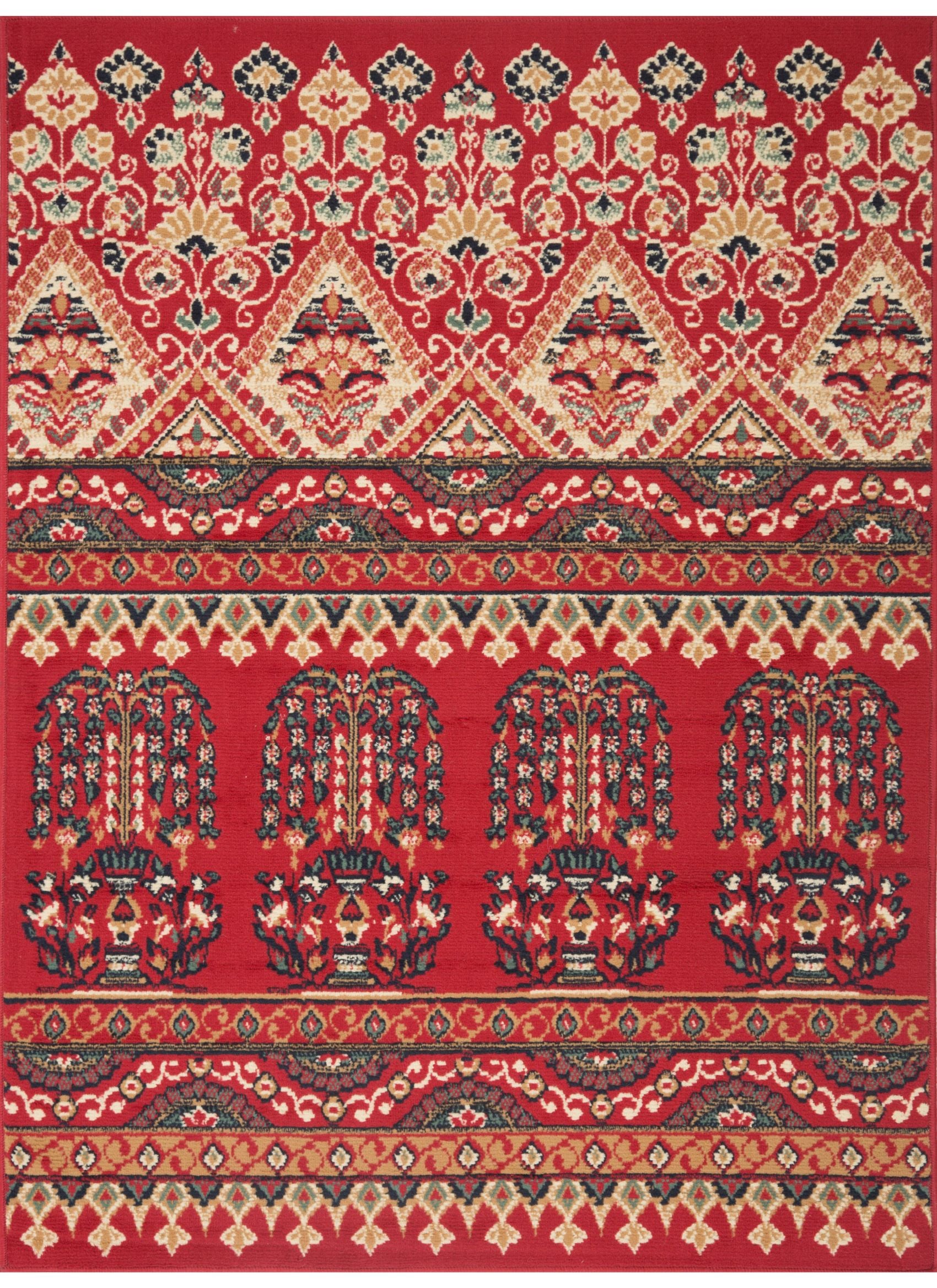 ALFOMBRA CANNON MARGARITA CLÁSICA TRADICIONAL ROJO 150 X 200 CM - 1