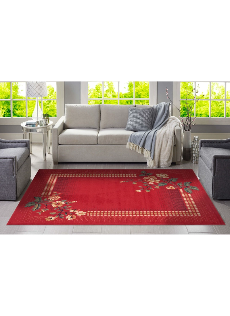 ALFOMBRA HORTENSIA ROJO 133X180 - 2