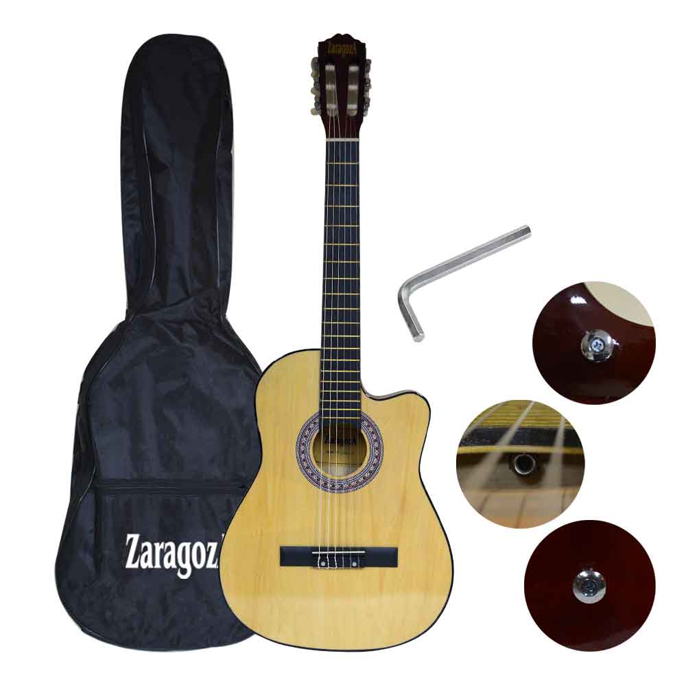 GUITARRA ACUSTICA ZARAGOZA 39 HUELVA NATURAL - 3