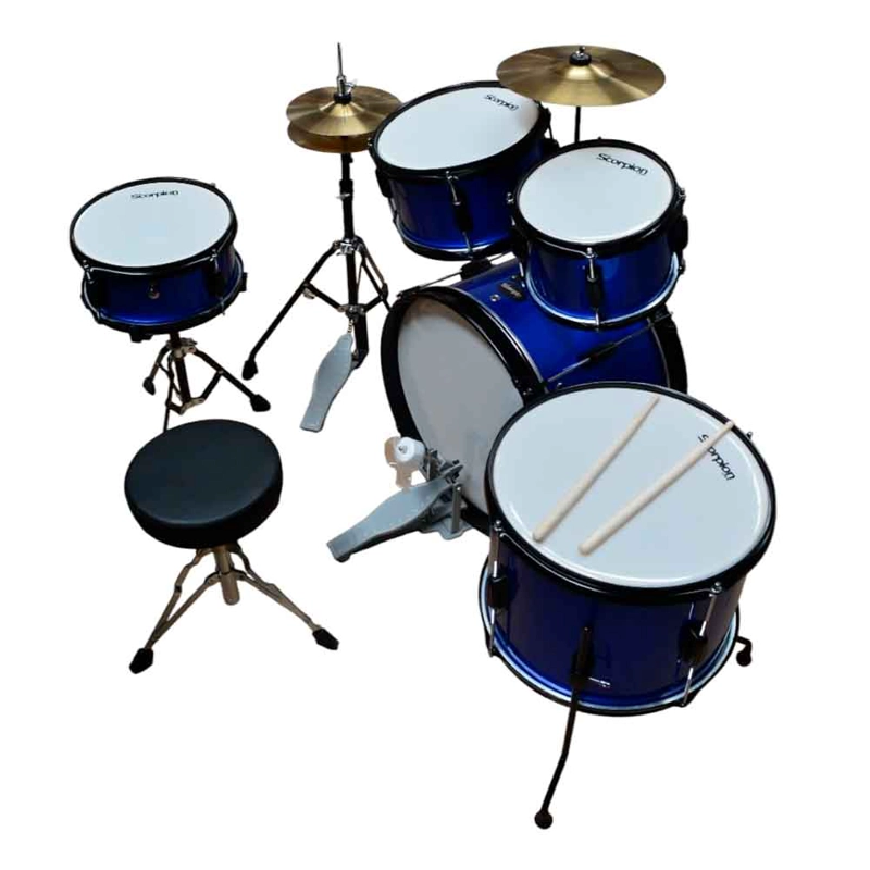 BATERIA JUNIOR 5PCS PLATILLO + PISO AZUL SCB-5A SCORPION - 2