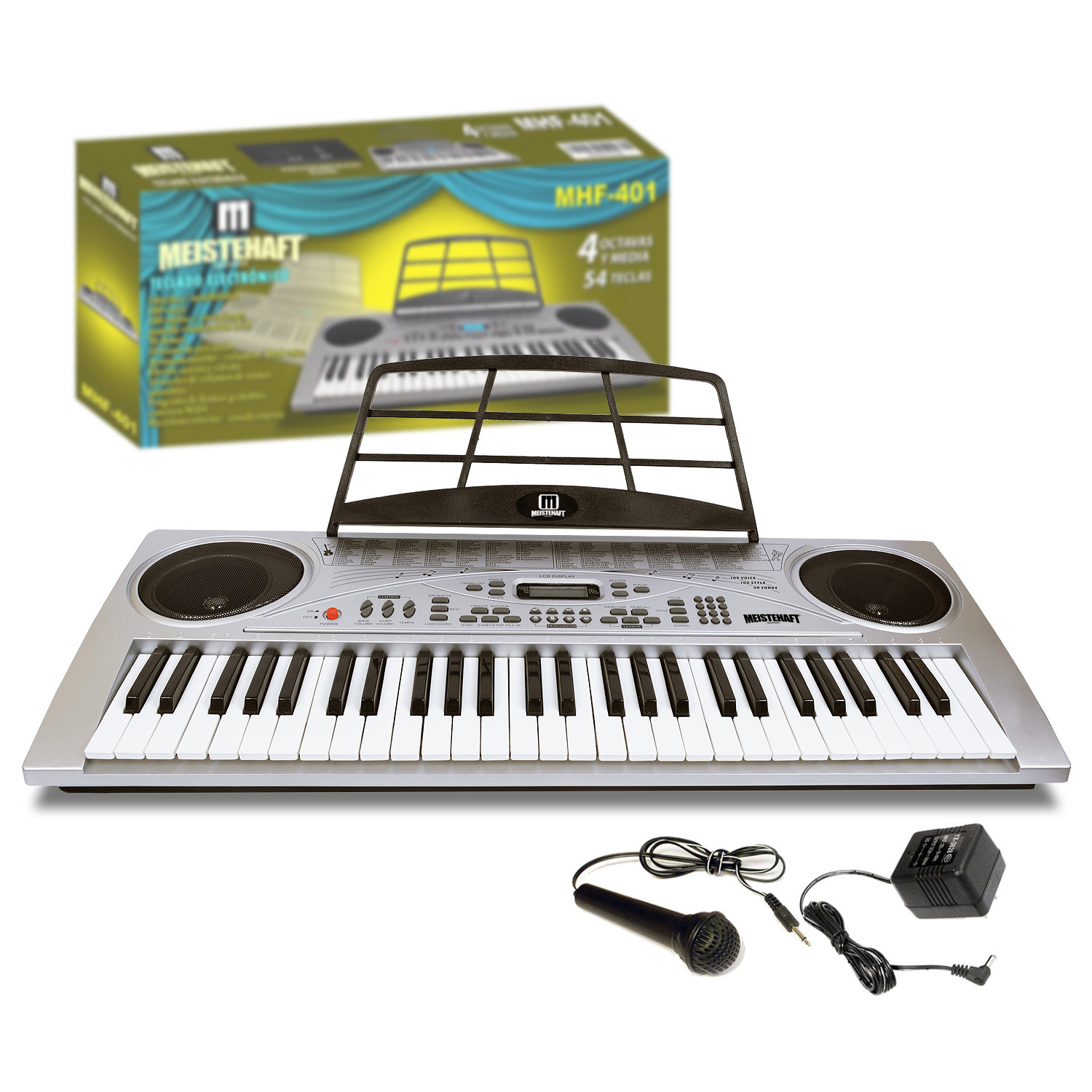 TECLADO MEISTEHAFT ELECT. 4 OCTAVAS 1/2 54 TECLAS MODMHF-401 - 1