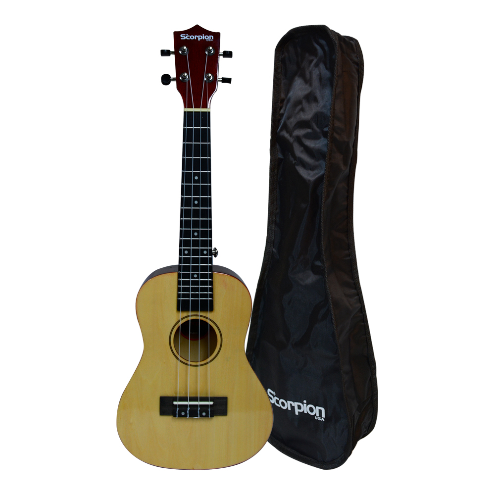 UKELELE TENOR NATURAL 24 MOD.SCUK-10T/BR SCORPION - 4
