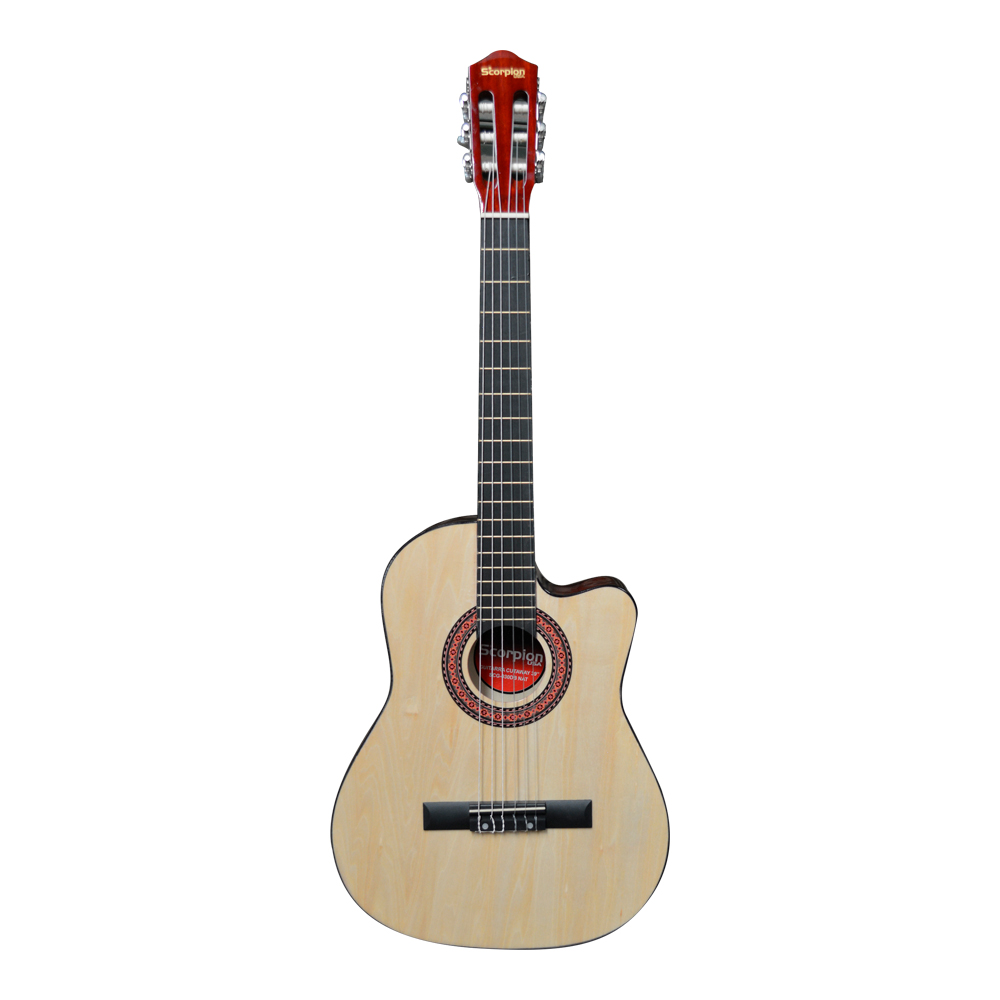 GUITARRA CUTAWAY 39' NATURAL CUERDA NYLON MOD.SCG-030DB SCORPION - 1