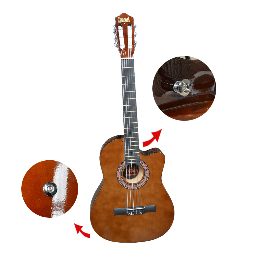 GUITARRA ACUSTICA ZARAGOZA 39 HUELVA HABANO - 2