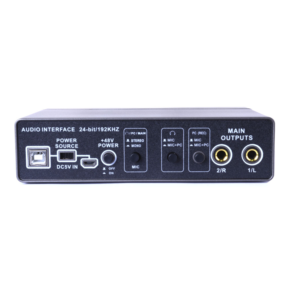 INTERFAZ DE AUDIO PRE AMP. 2 CANALES - USB GEMINI - 2