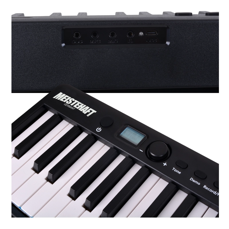PIANO DIGITAL PORTATIL 88 NOTAS NEGRO EURO-8600 MEISTEHAFT - 4