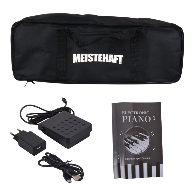 PIANO DIGITAL PORTATIL 88 NOTAS NEGRO EURO-8600 MEISTEHAFT - 6