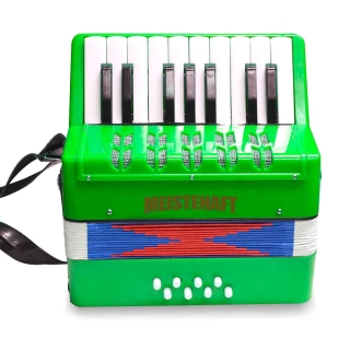 ACORDEON NIÑO 8 BAJOS VERDE MT-3020 MEISTEHAFT - 1
