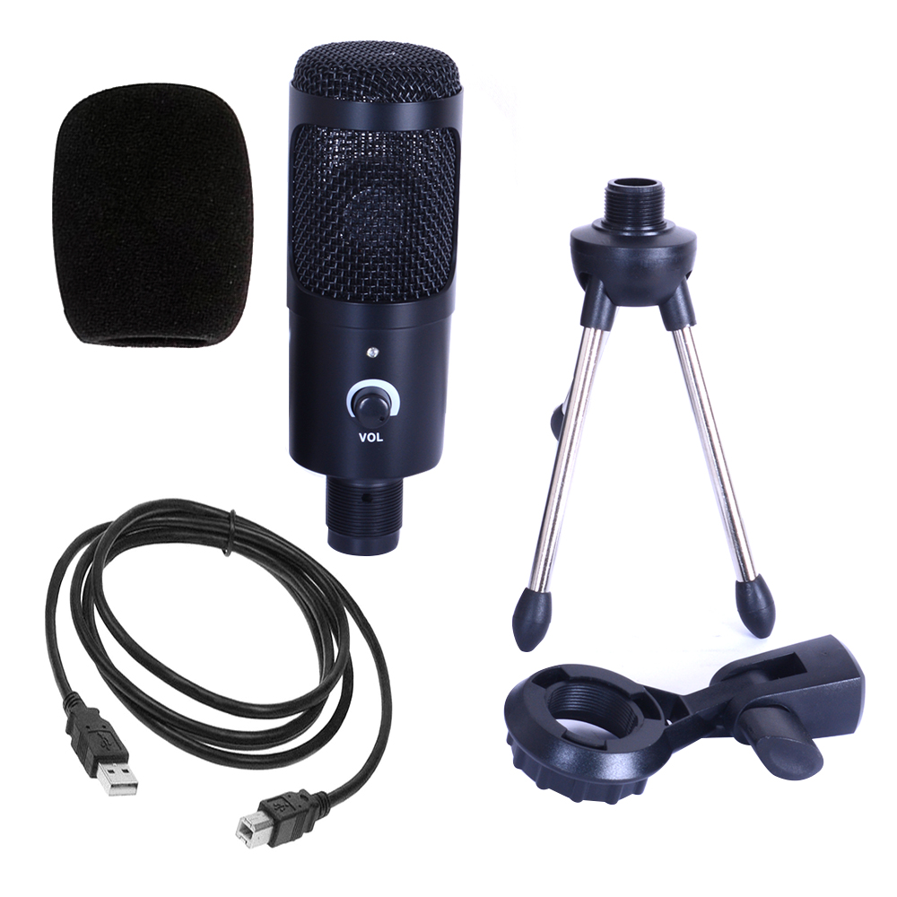 MICRÓFONO CARVERPRO CONDENSADOR USB C/ATRIL - 2
