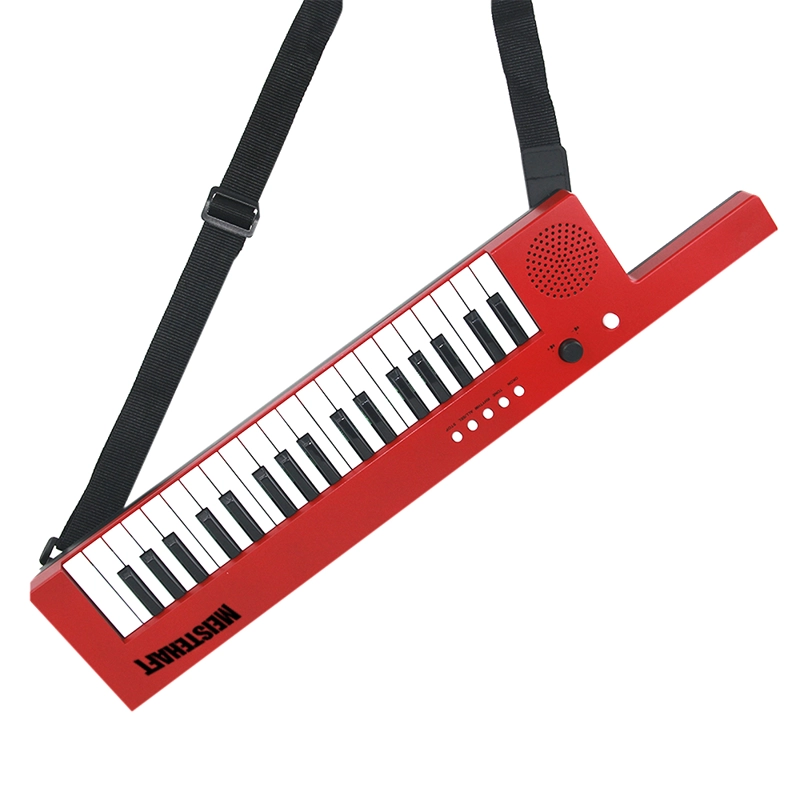 KIDS KEYTAR 37 NOTAS RECARGABLE EN COLOR ROJO KTK-1037 MEISTEHAFT - 2