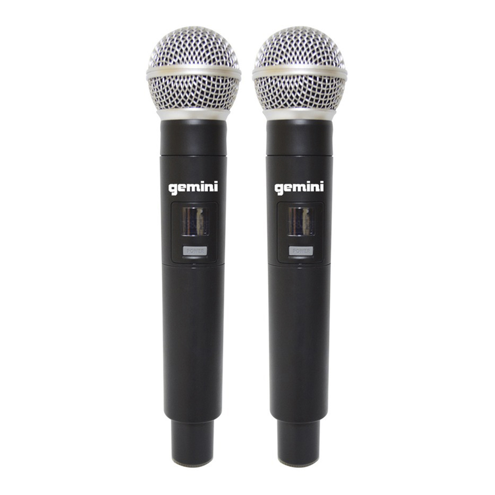 MICROFONO INALAMBRICO DE MANO DOBLE UHF/FQ VARIABLE MOD.GUH-2000 GEMINI - 3