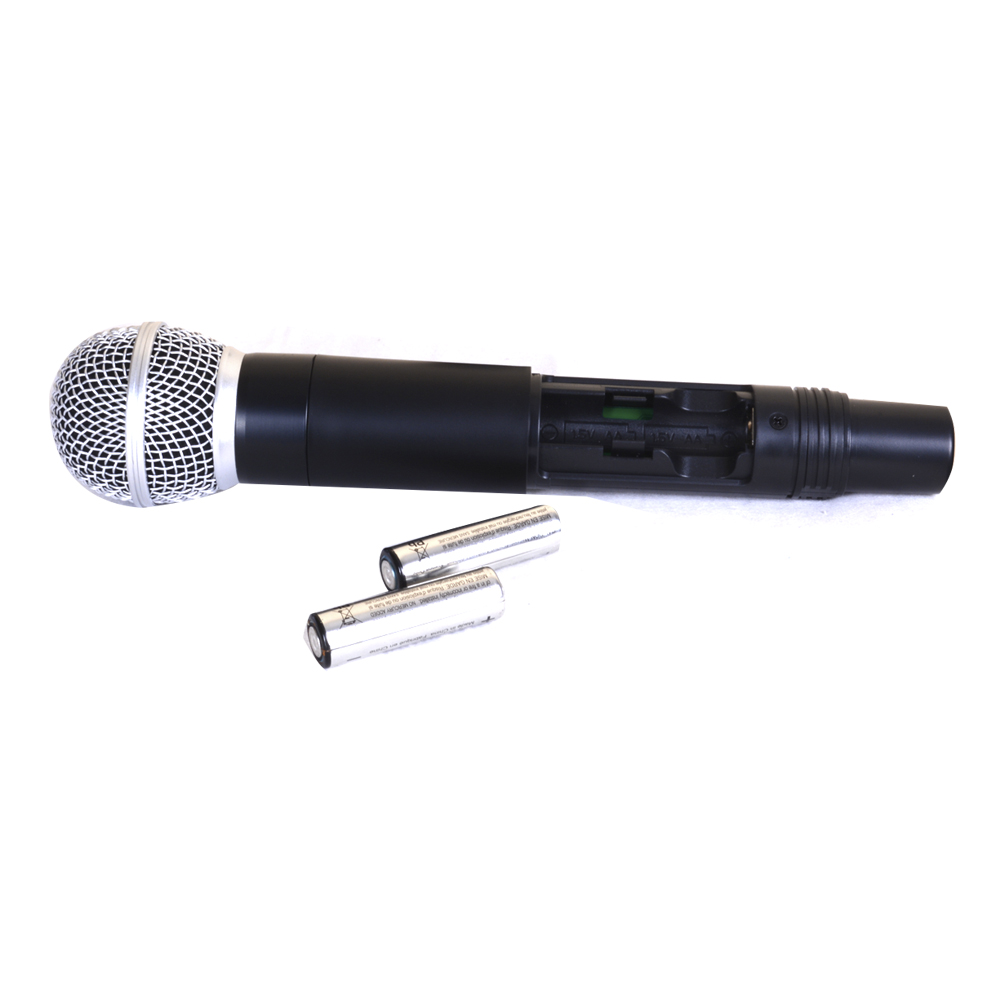 MICROFONO INALAMBRICO DE MANO DOBLE UHF/FQ VARIABLE MOD.GUH-2000 GEMINI - 4