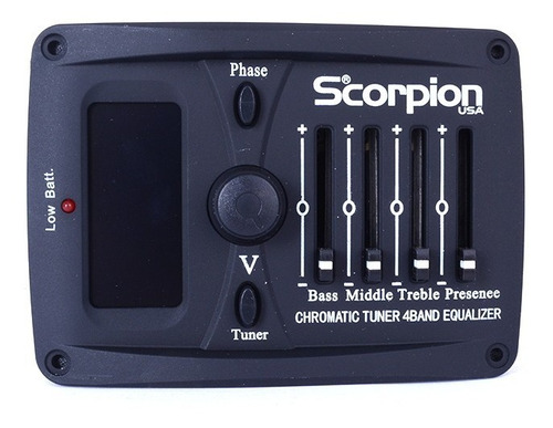 ECUALIZADOR DE GUITARRA C/ AFINADOR SCORPION - 1