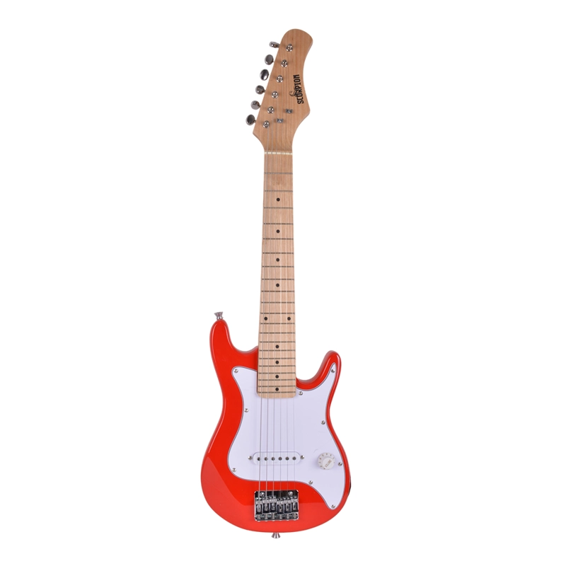 PACK SCORPION GUITARRA ELECTRICA NIÑO COLOR ROJO - 2