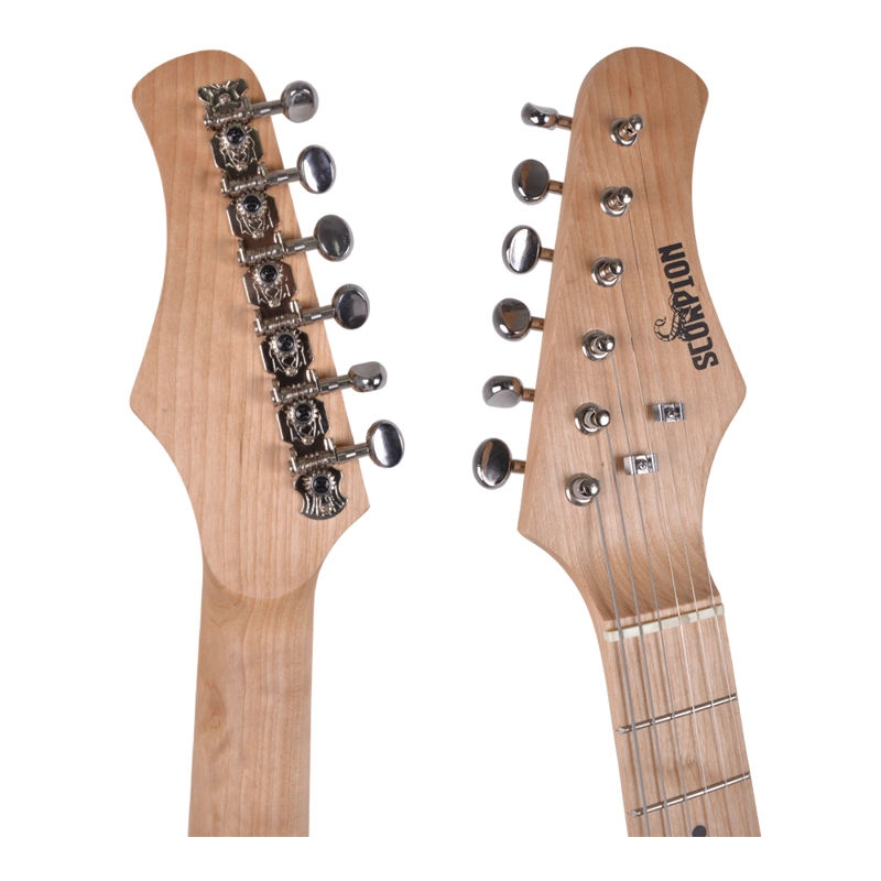 PACK SCORPION GUITARRA ELECTRICA NIÑO COLOR ROJO - 4