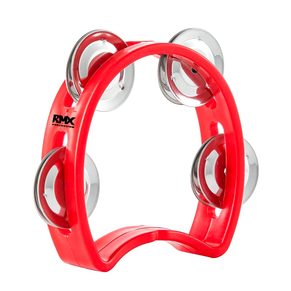 PANDERO 4 PLASTICO ROJO TW-4-RD RMX - 1