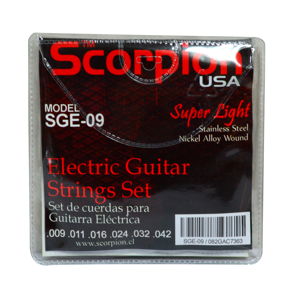 SET SCORPION CUERDA GUITARRA ELECTRICA MODSGE-09 - 2