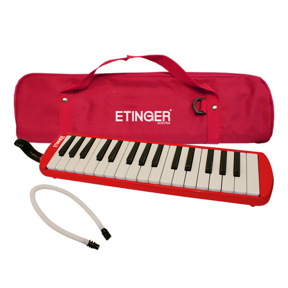 MELÓDICA ETINGER ROJA 32 NOTAS CON FUNDA ERN-320/R - 1