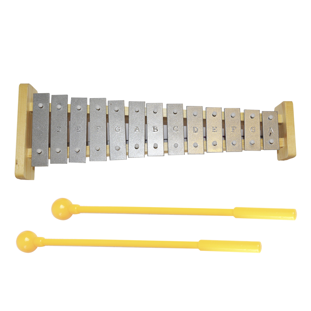 METALÓFONO RMX 13 NOTAS CROMADAS SIN CAJA MOD13 - 2