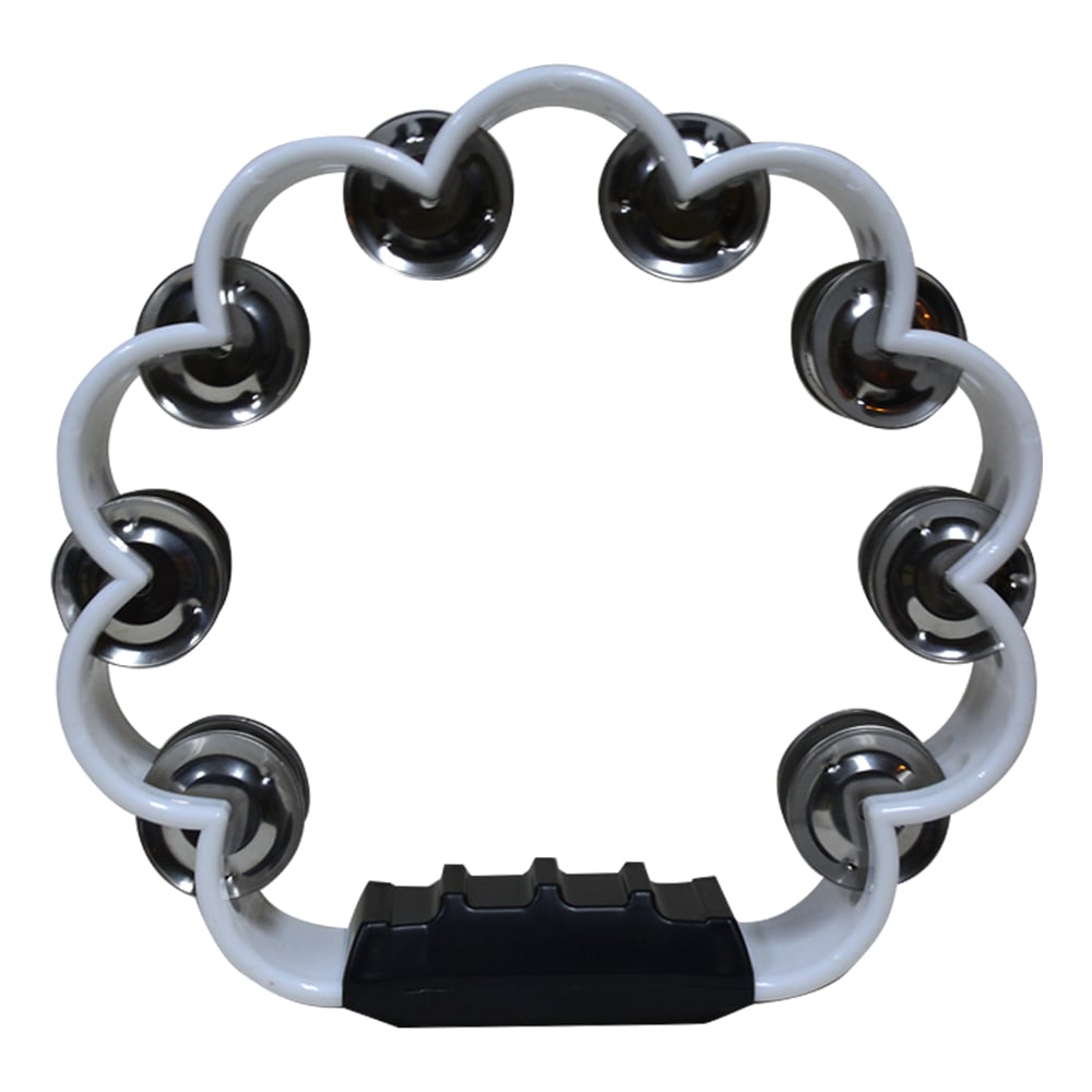 PANDERO PLASTICO EN FORMA DE FLOR - BLANCO RMX - 1