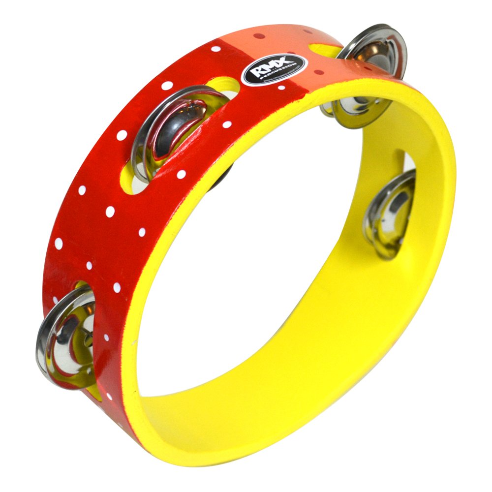 PANDERO RMX MADERA 6'' ROJO NARANJA - 1