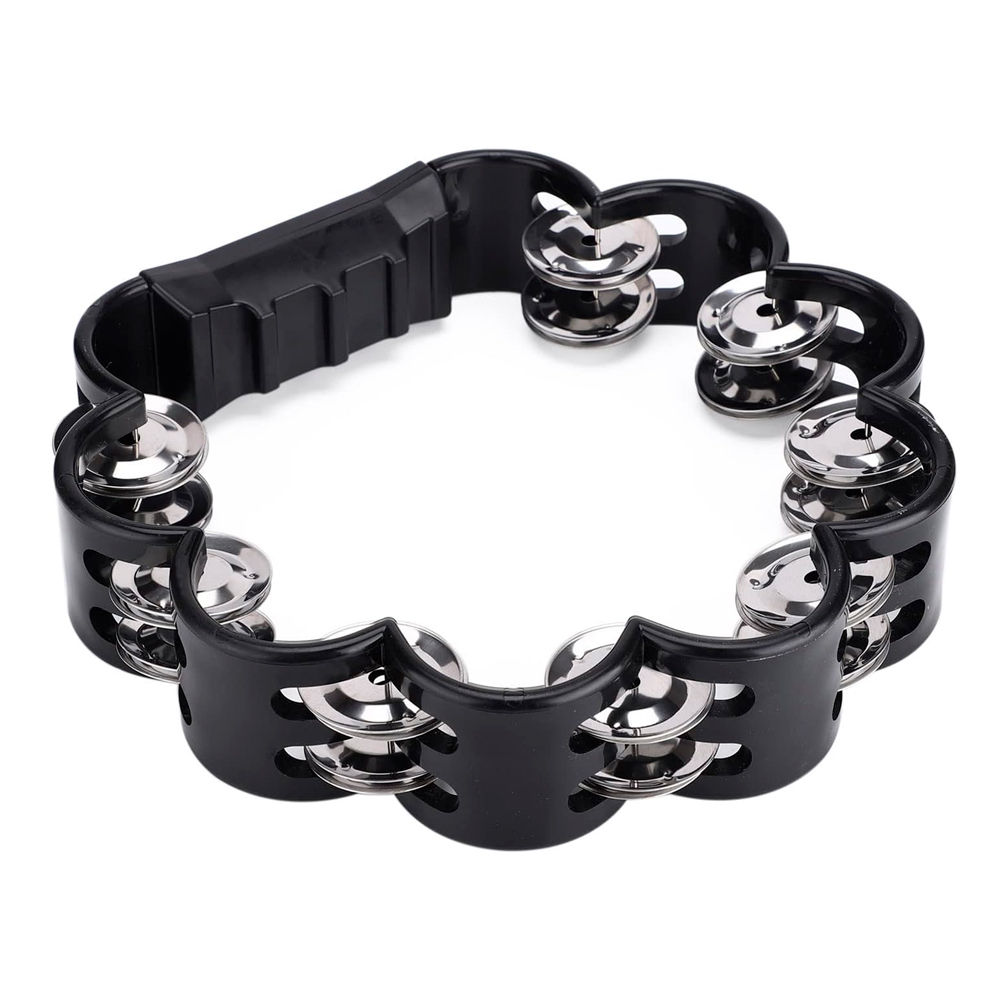 PANDERO RMX PLÁSTICO EN FORMA FLOR NEGRO - 2