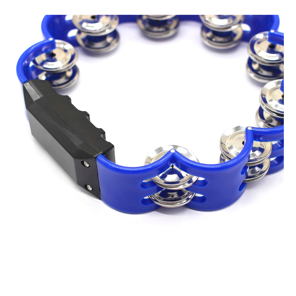 PANDERO PLASTICO EN FORMA DE FLOR - AZUL RMX - 2