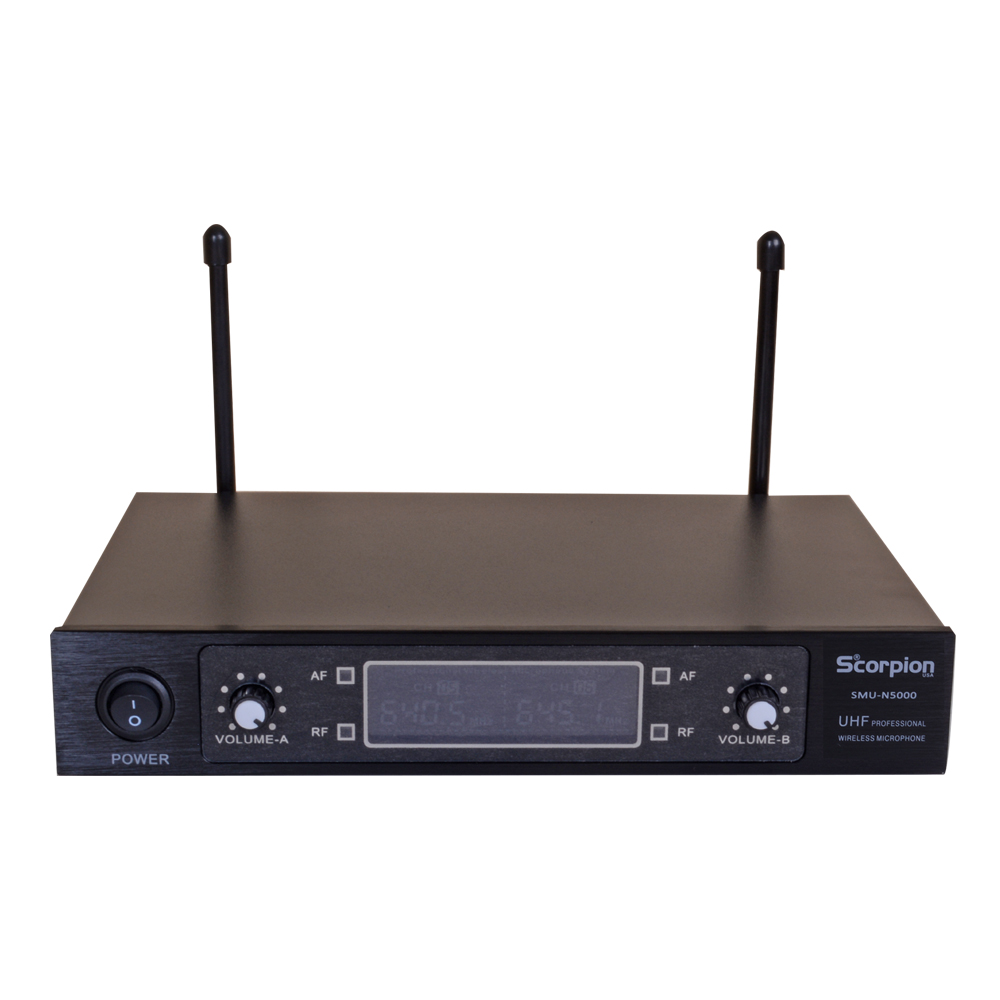 MICROFONO INALAMBRICO DE MANO DOBLE UHF/FQ VAR.SCORPION SMU-N5000 - 2