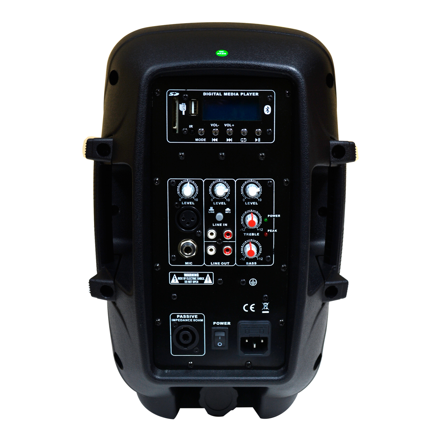CAJA BLUETOOTH MEKSE ACTIVA 8 PULGADAS MP3 250W MAX MEK-8ACT - 3