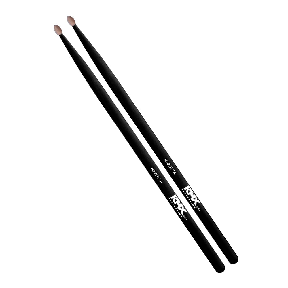 BAQUETA 7A NEGRA CON PUNTA MADERA MAPLE RMX - 1
