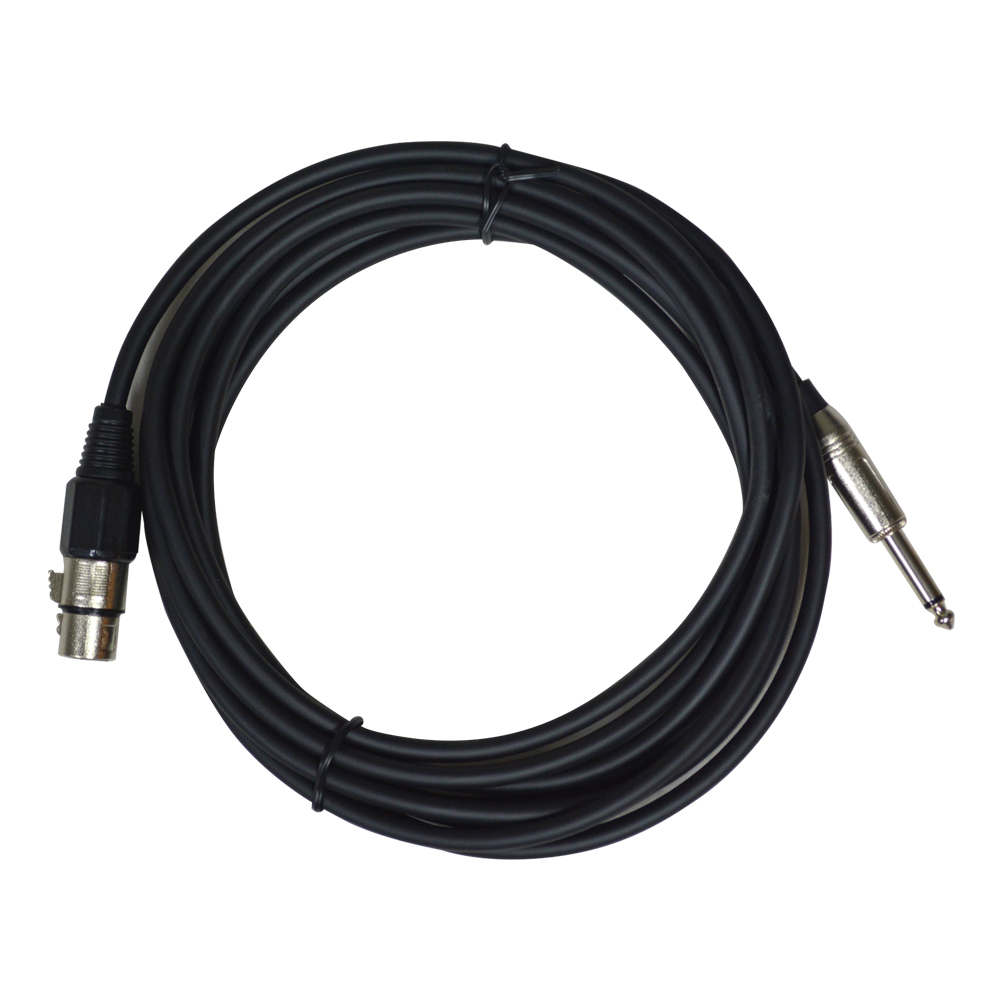 CABLE MEKSE MICRÓFONO A3F-PLUG 6.3MM ECO 15FT - 1