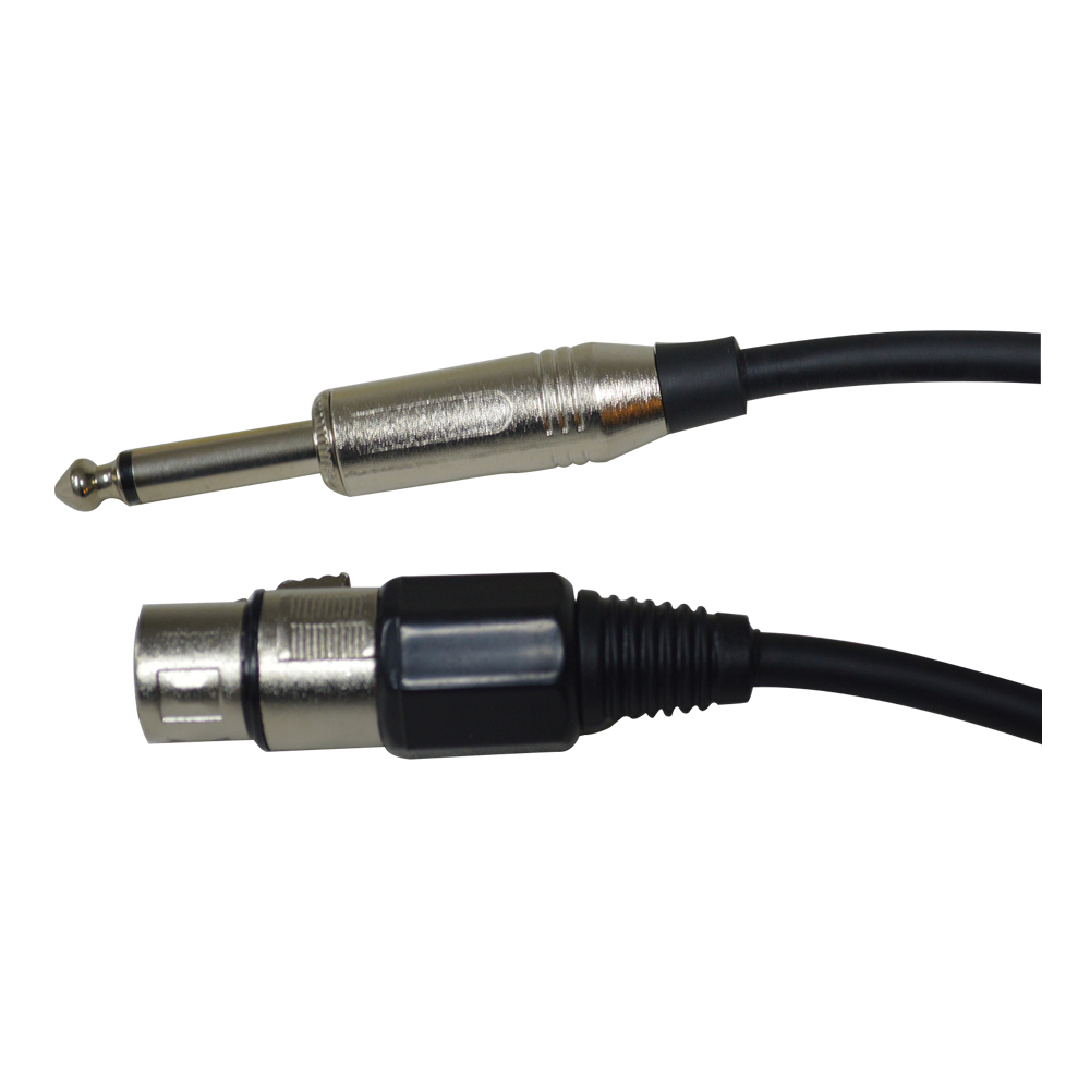 CABLE MEKSE MICRÓFONO A3F-PLUG 6.3MM ECO 15FT - 2