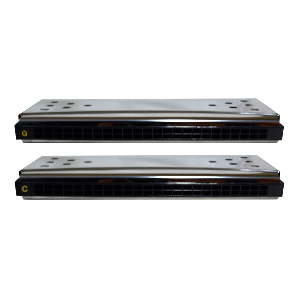 ARMONICA DOBLE CROMADA MOD.MAT-242 MEISTEHAFT - 2
