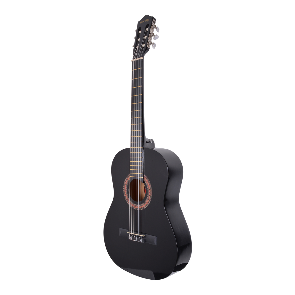 GUITARRA CLÁSICA 39 CUERDA DE NYLON NEGRO SCORPION - 2