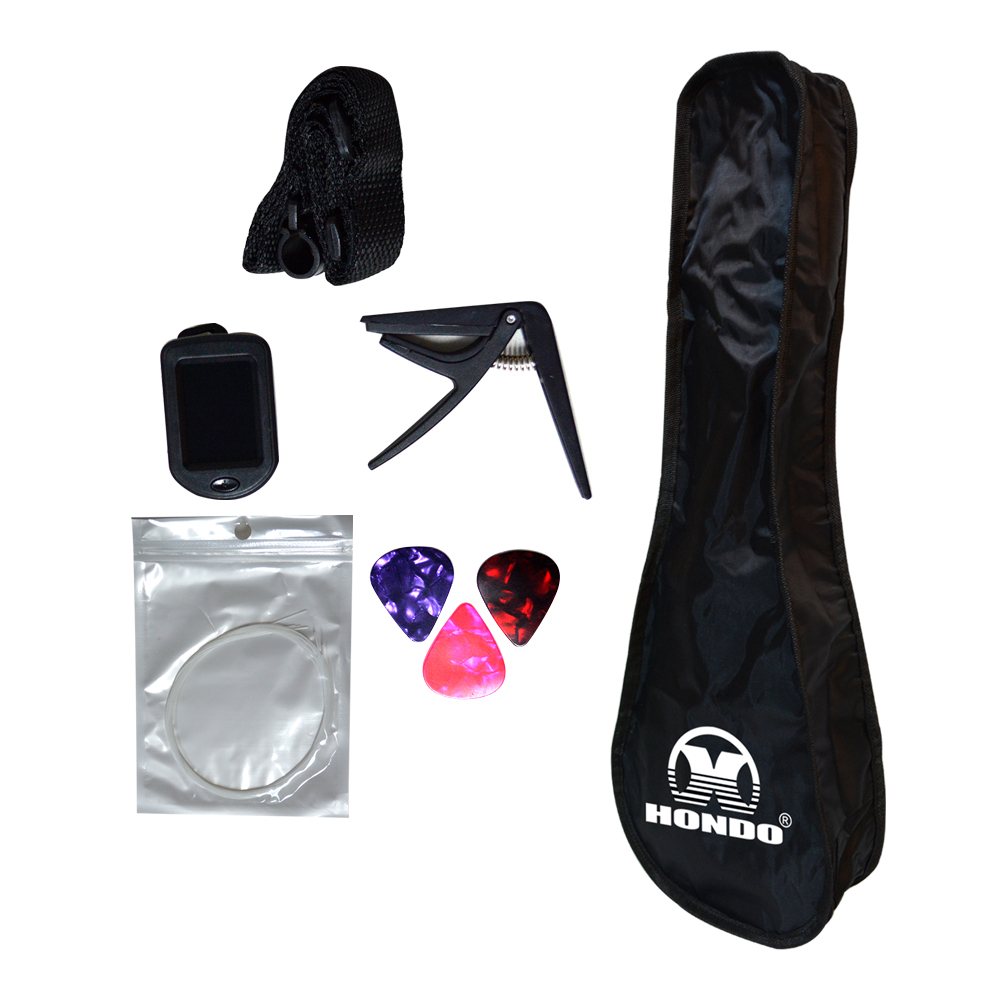 KIT UKELELE SOPRANO NATURAL MOD.SCKUK-30H/NA HONDO - 4