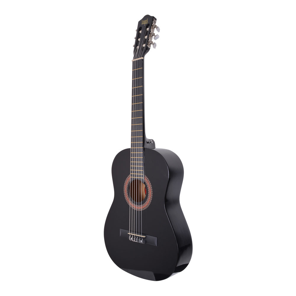 GUITARRA CLÁSICA 39 CUERDA DE NYLON NEGRA ZARAGOZA - 2