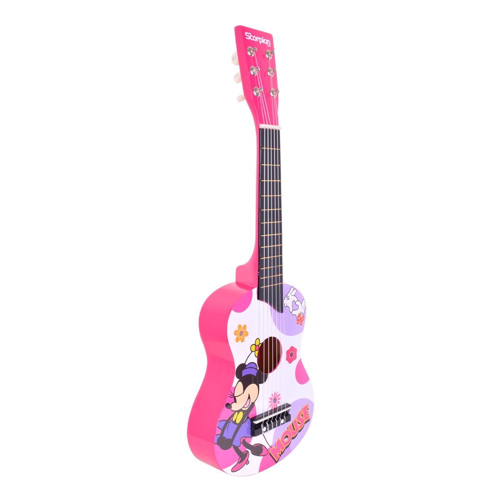 GUITARRA NIÑA 25 PULGADAS MOD.RATONCITA COLOR ROSA SCORPION - 2