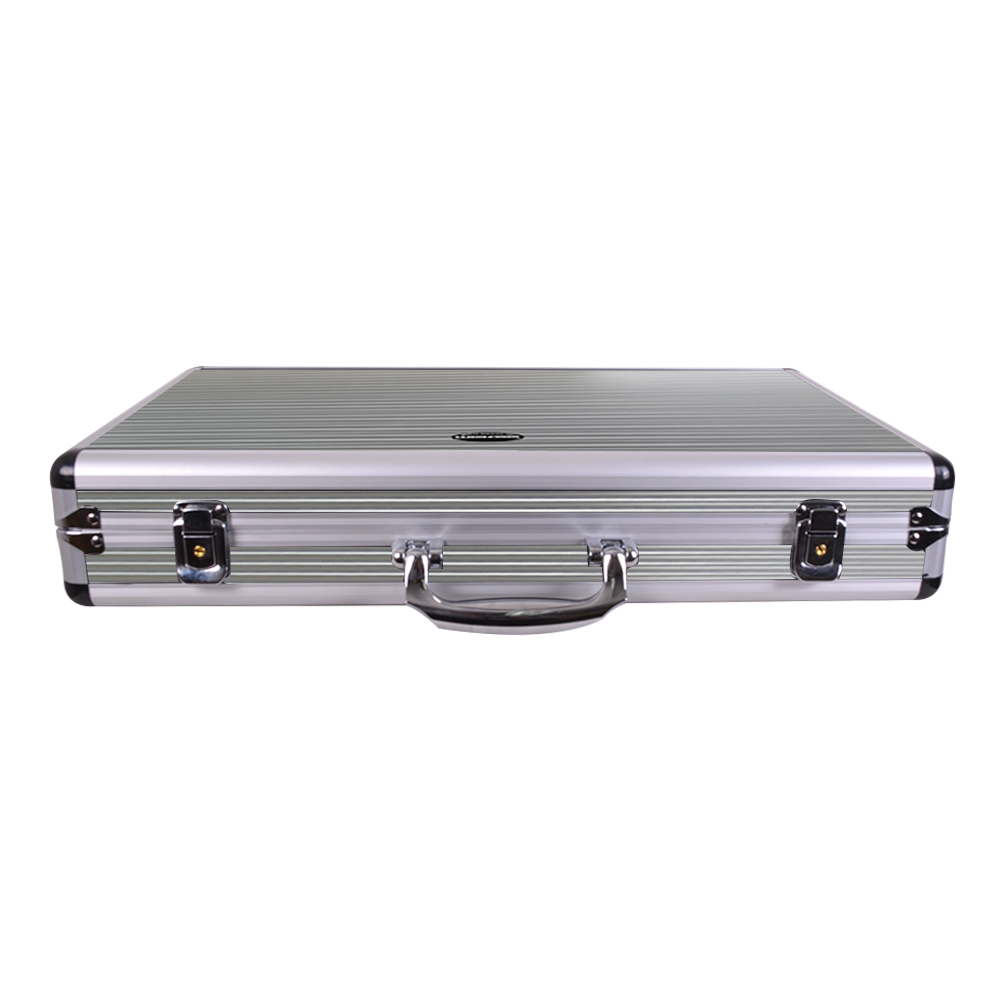 MALETIN DE ALUMINIO PARA 8 MICROFONOS SILVER - 3