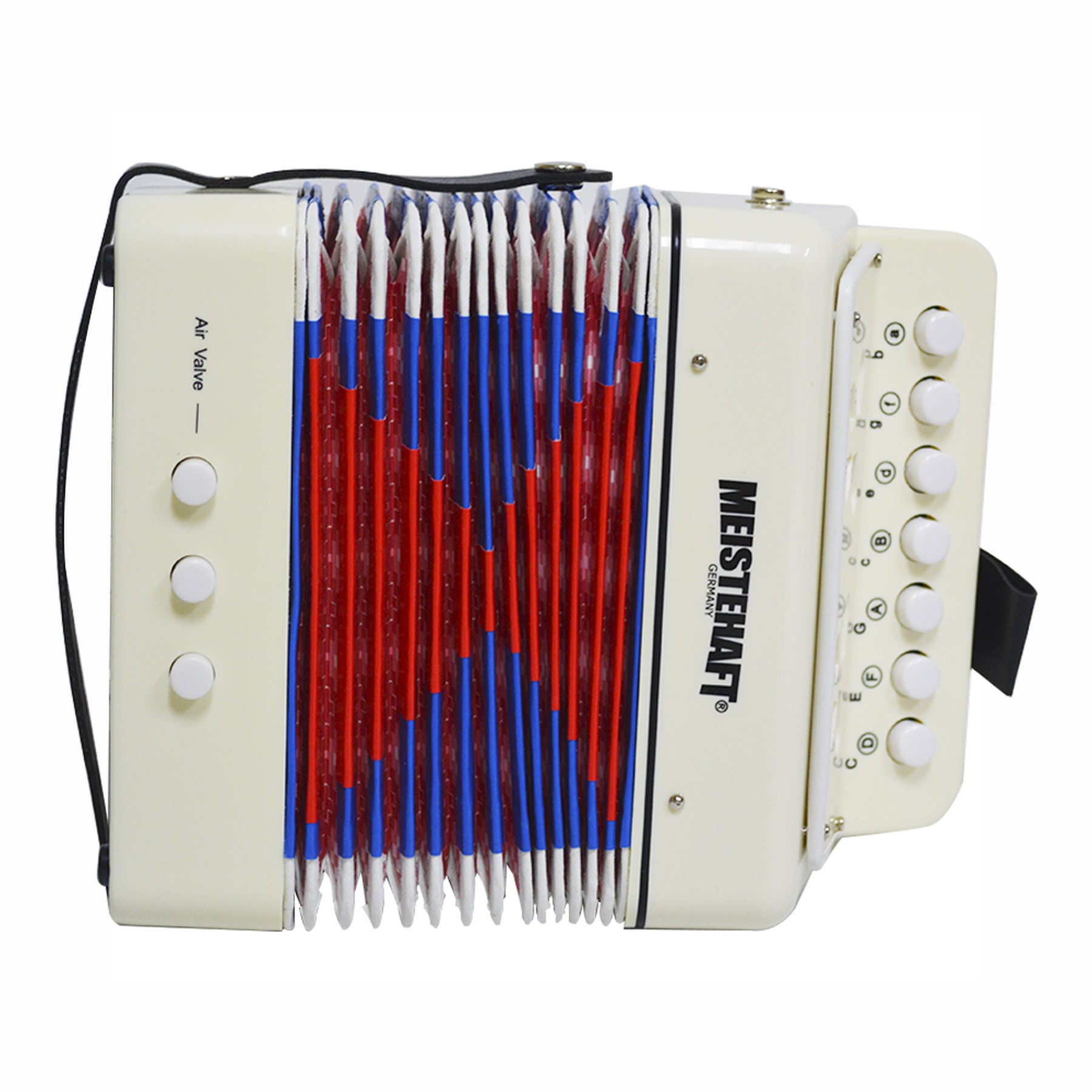 ACORDEON NIÑO 2 BAJOS BLANCO MT-2018 MEISTEHAFT - 3