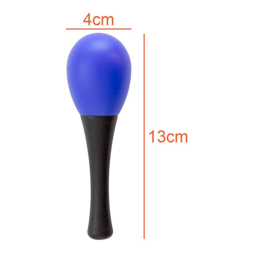 PAR DE SONORAS MARACAS PARA NIÑOS 3X4 COLOR AZUL RMX SRK-134 - 3
