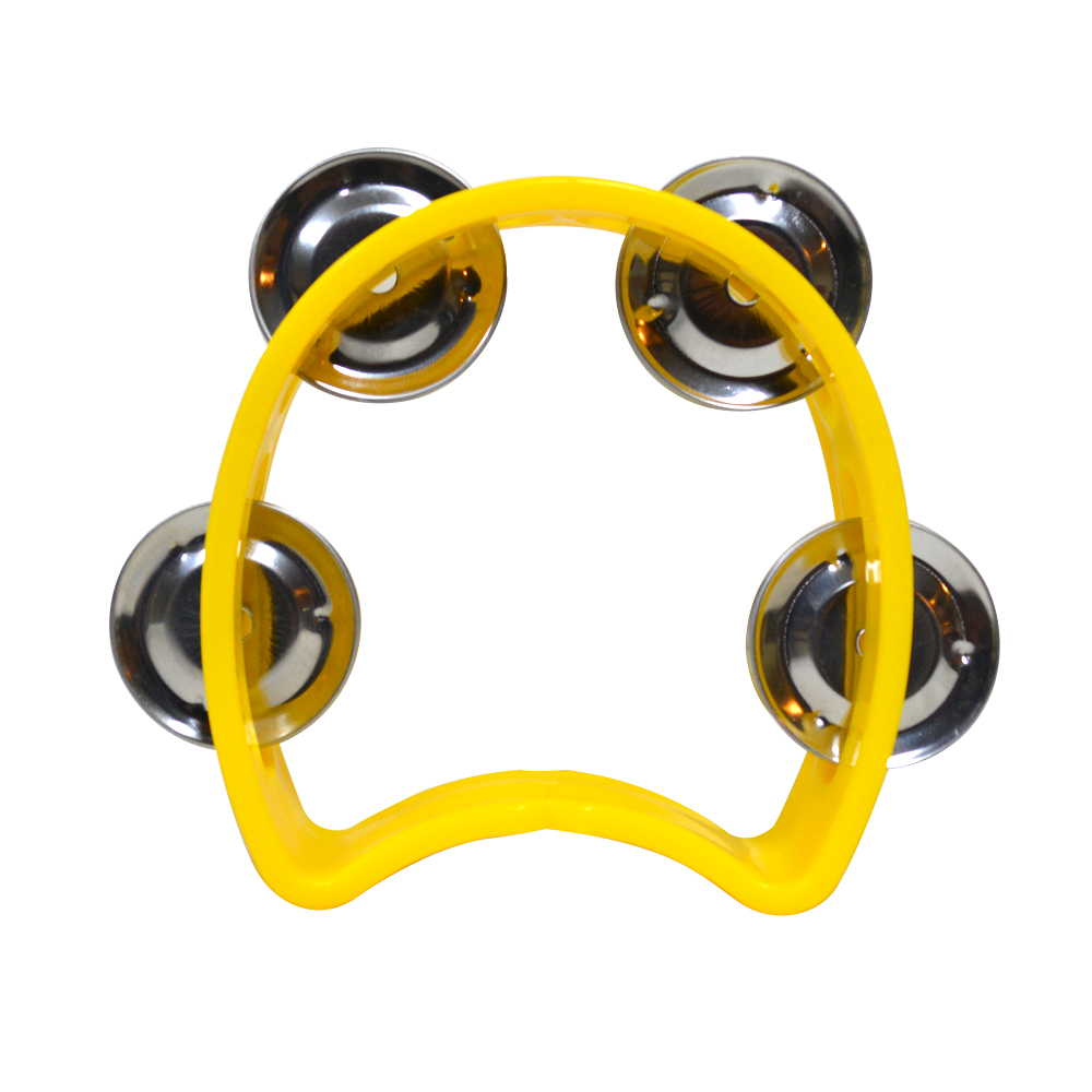 PANDERO 4' PLÁSTICO AMARILLO MOD.CJ-4-YL HONDO - 1