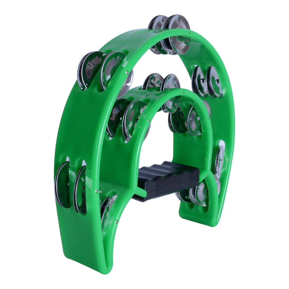 PANDERO MEDIA LUNA DOBLE VERDE STR-44K/GR SCORP - 1