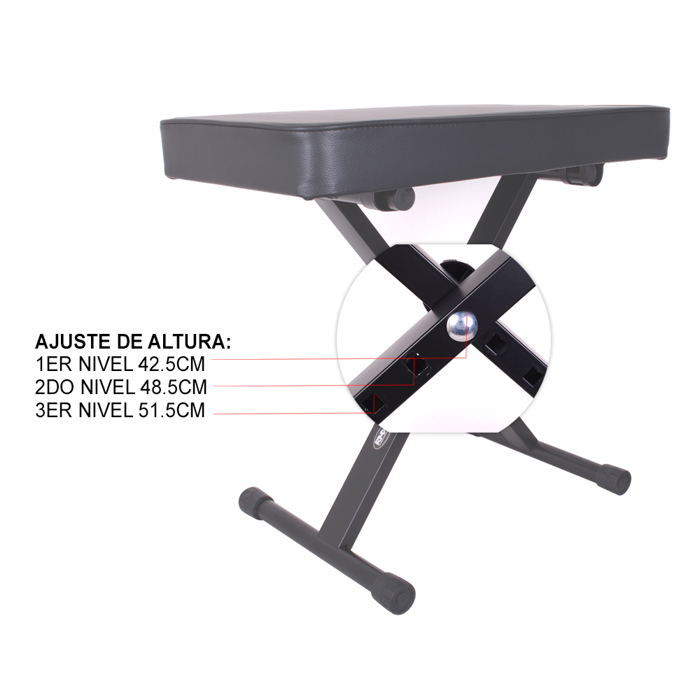 PISO PARA TECLADO PLEGABLE ALTURA AJUSTABLE MOD.RT6-22R RMX - 3