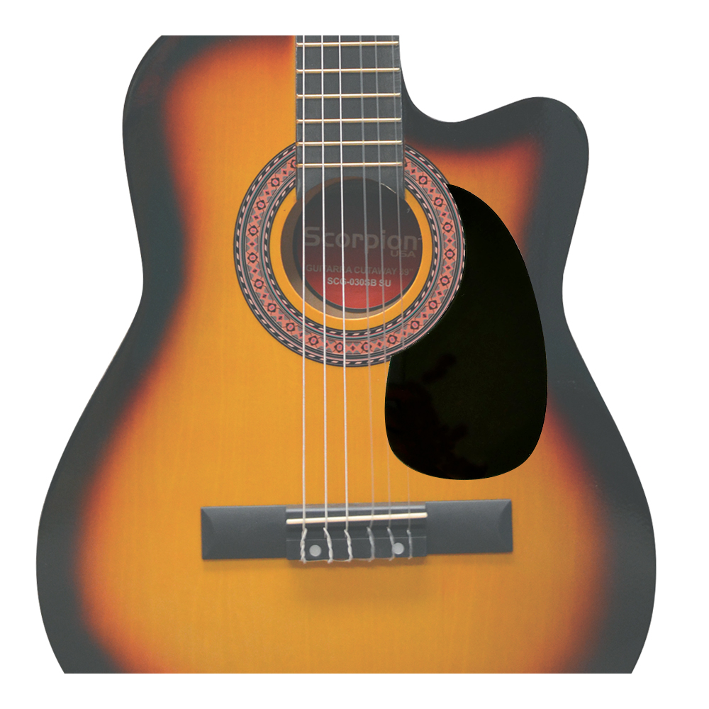 ADORNO PROTECTOR PARA GUITARRA EN COLOR NEGRO 25A SCORPION - 2