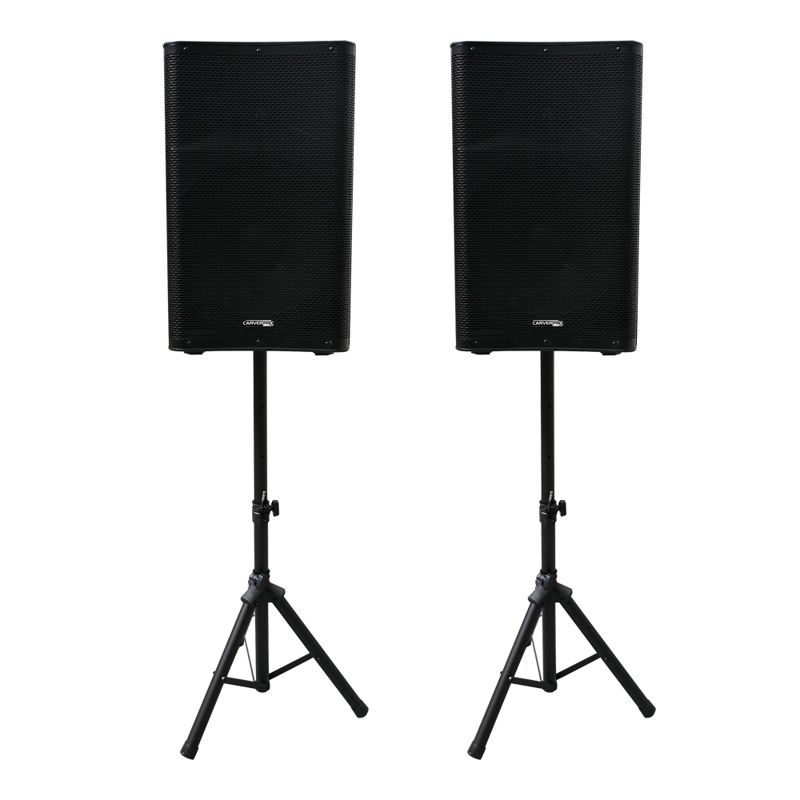 KIT DE AMPLIFICACION MIXER 8 CANALES + 2 CAJAS ACTIVAS CARVERPRO 415-BT - 4